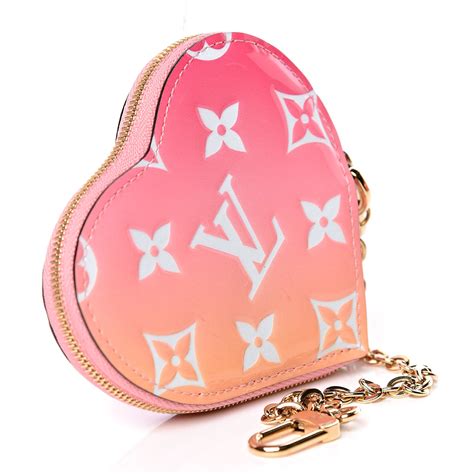 heart shaped louis vuitton purse pink|lv heart coin purse.